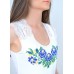 Embroidered t-shirt "Temptation" blue on white